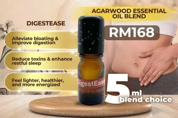 Agarwood Essential Oil Blend Digestease